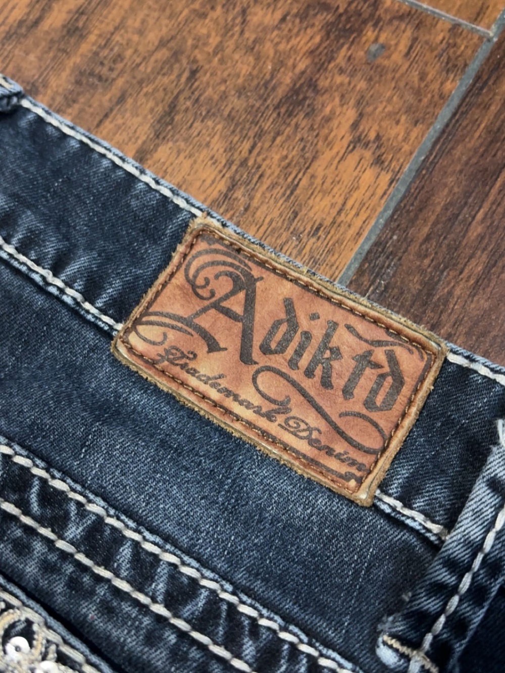 Adiktd Dark Blue Boot Cut jeans - Picture 4 of 7